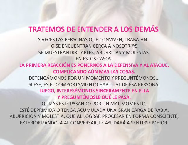 Tratemos de entender a los demás Marzo 22 de 2012